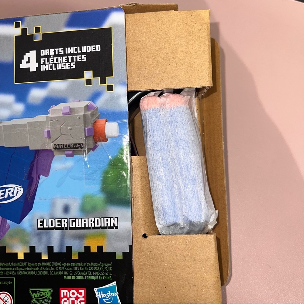 Nerf MicroShots Minecraft Ender Dragon and Elder Guardian Mini Blaster 2-Pack - Picture 7 of 7